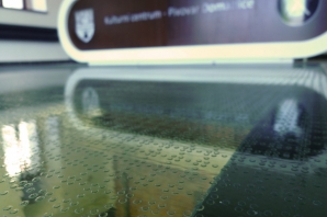 protipožární podlahy, digitální keramický tisk protiskluzového rastru